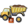 Colgantes Jibbitz™ Myo Construction Truck, paquete de 5