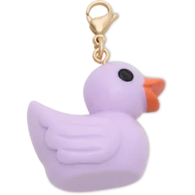 Colgantes Jibbitz para zapatos: patito de goma morado