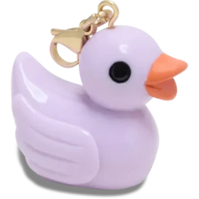 Colgantes Jibbitz para zapatos: patito de goma morado