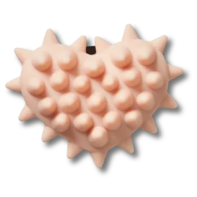Colgantes Jibbitz™ Spike en forma de corazón rosa claro