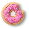 Colgantes Jibbitz «Sprinkle Donut Bite»