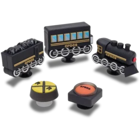 Colgantes Jibbitz «Tren 3D» (paquete de 5)