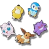 Conjunto de 5 colgantes Jibbitz surtidos de Pokémon