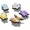 Conjunto de 5 colgantes Jibbitz surtidos de Pokémon