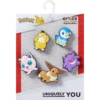 Conjunto de 5 colgantes Jibbitz surtidos de Pokémon