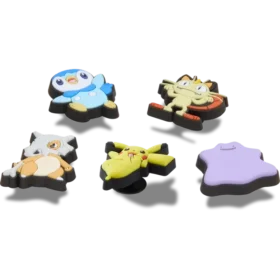 Conjunto de 5 colgantes Jibbitz variados de Pokémon