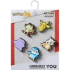 Conjunto de 5 colgantes Jibbitz variados de Pokémon