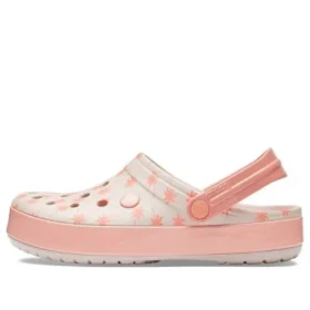 Crocband Seasonal Graphic Zuecos «Rosa Blanco»