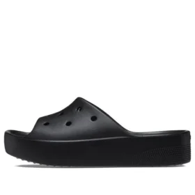 Crocs de plataforma tipo sandalia «Negro»
