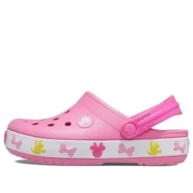 Crocs x Fun Lab Disney Minnie Zuecos «Rosa Blanco»