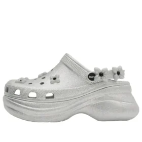 Crocs x SMFK Bae Zueco «Glitter plateado»