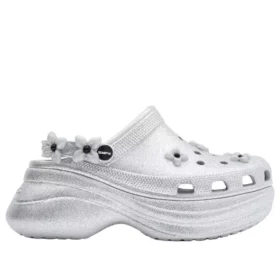 Crocs x SMFK Bae Zueco «Glitter plateado»