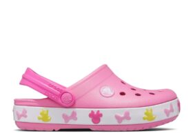 Disney x Crocs Classic Clog para niños «Fun Lab Mickey Lights – Pink Lemonade»