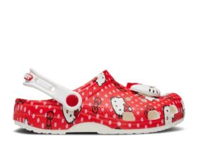 Hello Kitty x Classic Clog para niños pequeños «Red Polka Dots»