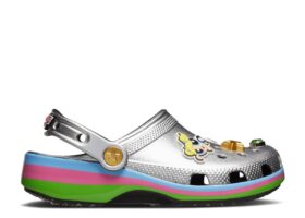 Las Superniñas x Classic Clog para niños «Plata metalizado»
