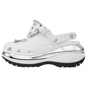 Mega Crush Clog «White Silver»
