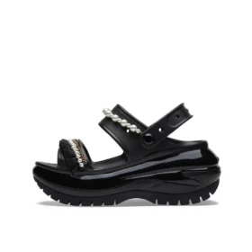 Mega Crush Pearl Ruffle Sandal «Negro»