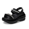 Mega Crush Pearl Ruffle Sandal «Negro»