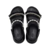 Mega Crush Pearl Ruffle Sandal «Negro»