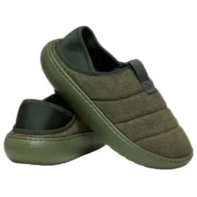 Mocasines clásicos de gamuza vegana «Army Green»