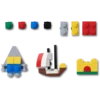 Paquete de 10 colgantes Jibbitz™ de la marca principal de Lego®