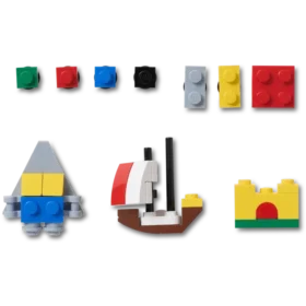 Paquete de 10 colgantes Jibbitz™ de la marca principal de Lego®