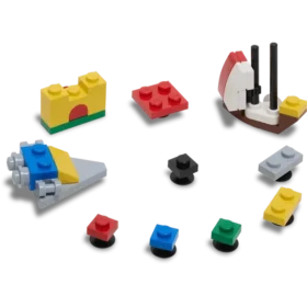 Paquete de 10 colgantes Jibbitz™ de la marca principal de Lego®