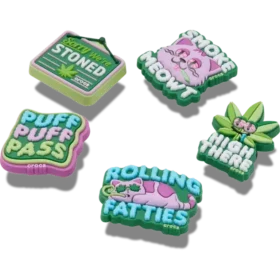 Paquete de 5 colgantes Jibbitz «420 Hemp Cuties»