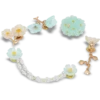 Paquete de 5 colgantes Jibbitz con delicados motivos florales azules