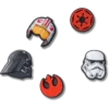 Paquete de 5 colgantes Jibbitz con símbolos de Star Wars