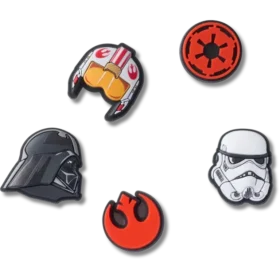 Paquete de 5 colgantes Jibbitz con símbolos de Star Wars