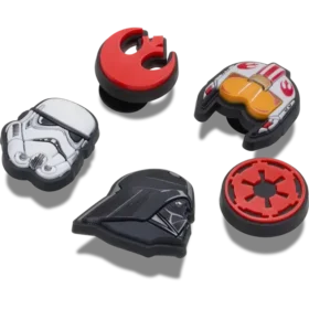 Paquete de 5 colgantes Jibbitz con símbolos de Star Wars