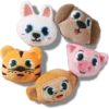 Paquete de 5 colgantes Jibbitz™ de animales peludos