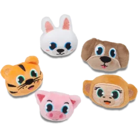 Paquete de 5 colgantes Jibbitz™ de animales peludos