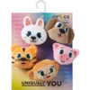 Paquete de 5 colgantes Jibbitz™ de animales peludos
