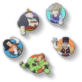 Paquete de 5 colgantes Jibbitz de Dragon Ball Z