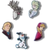 Paquete de 5 colgantes Jibbitz de Frozen