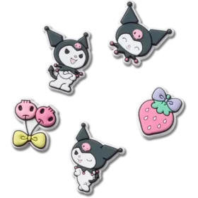 Paquete de 5 colgantes Jibbitz™ de Kuromi de Sanrio