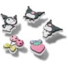 Paquete de 5 colgantes Jibbitz™ de Kuromi de Sanrio