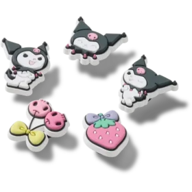 Paquete de 5 colgantes Jibbitz™ de Kuromi de Sanrio