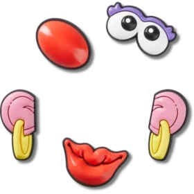 Paquete de 5 colgantes Jibbitz de la Sra. Cabeza de Papa