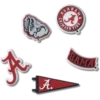 Paquete de 5 colgantes Jibbitz de la Universidad de Alabama