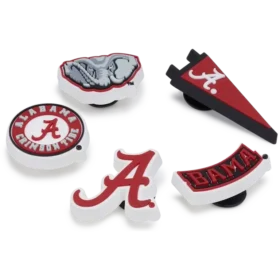Paquete de 5 colgantes Jibbitz de la Universidad de Alabama