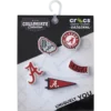 Paquete de 5 colgantes Jibbitz de la Universidad de Alabama
