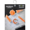 Paquete de 5 colgantes Jibbitz de la Universidad de Clemson