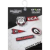 Paquete de 5 colgantes Jibbitz de la Universidad de Georgia