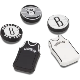 Paquete de 5 colgantes Jibbitz™ de los Brooklyn Nets de la NBA