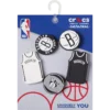 Paquete de 5 colgantes Jibbitz™ de los Brooklyn Nets de la NBA Paquete de 5 colgantes Jibbitz™ de los Brooklyn Nets de la NBA