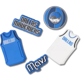 Paquete de 5 colgantes Jibbitz de los Dallas Mavericks de la NBA Paquete de 5 colgantes Jibbitz de los Dallas Mavericks de la NBA