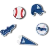 Paquete de 5 colgantes Jibbitz de los Dodgers de Los Ángeles de la MLB